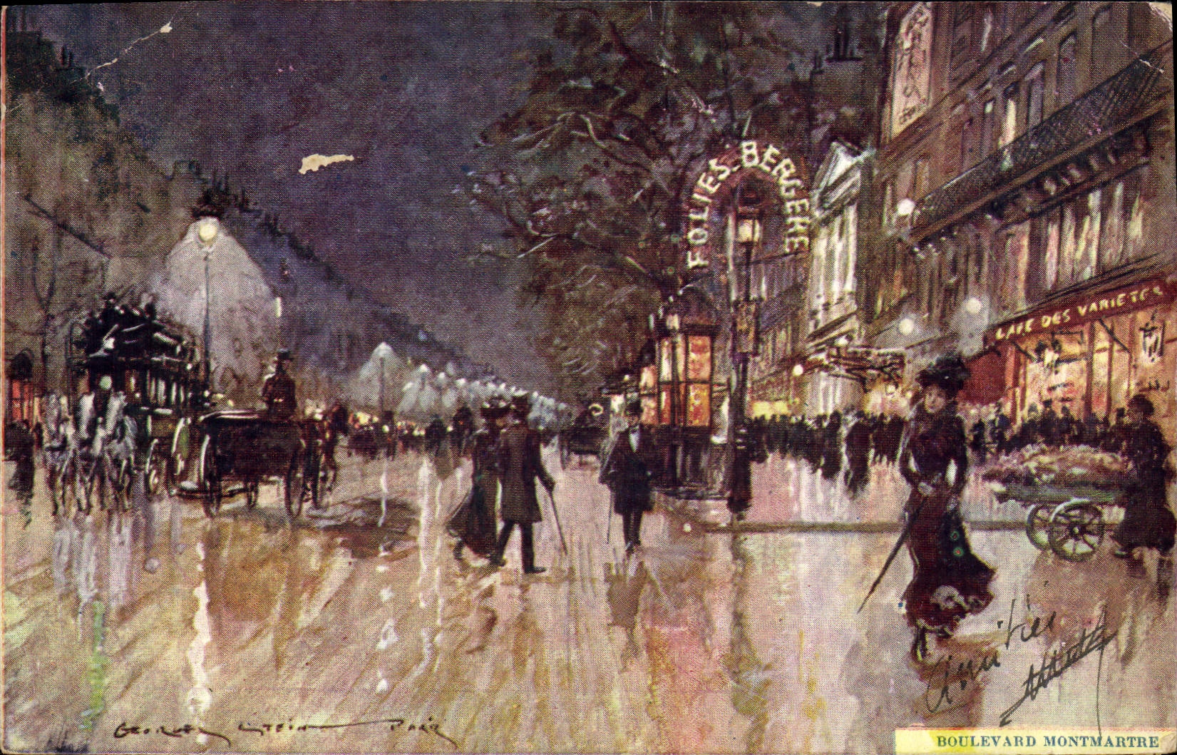 CPA Fantaisie Illustrateur Stein Paris Boulevard Montmartre