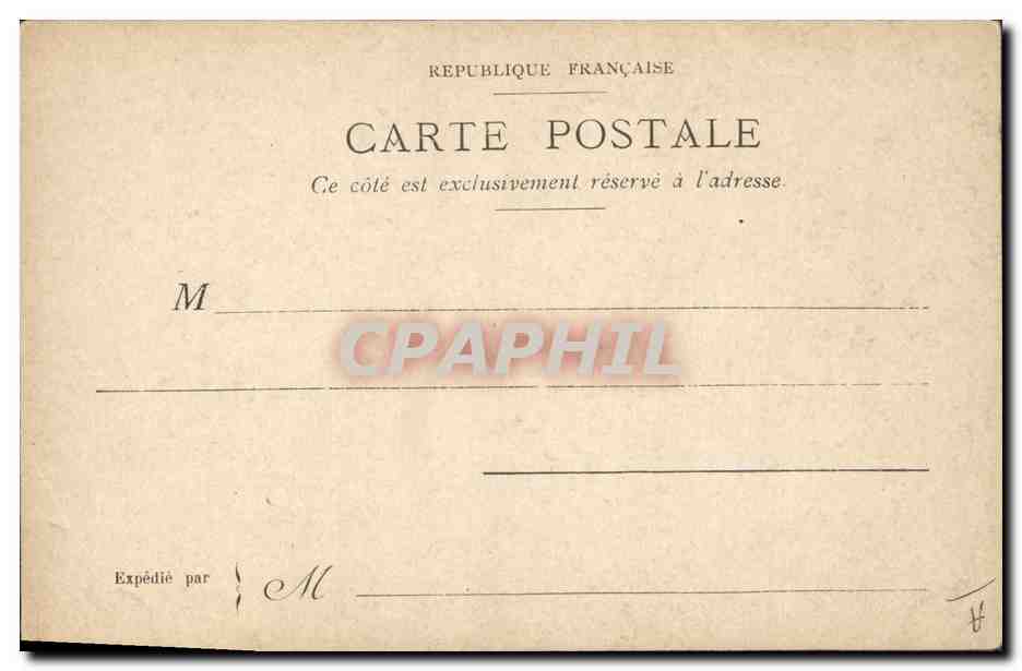 Paris, Le Font du Carrousel — Illustration von Cloupe, Holzschnitt — Verlag nicht sichtbar — Rückseite