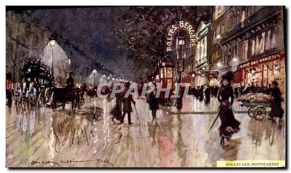 CPA Fantaisie Illustrateur Stein Paris Boulevard Montmartre