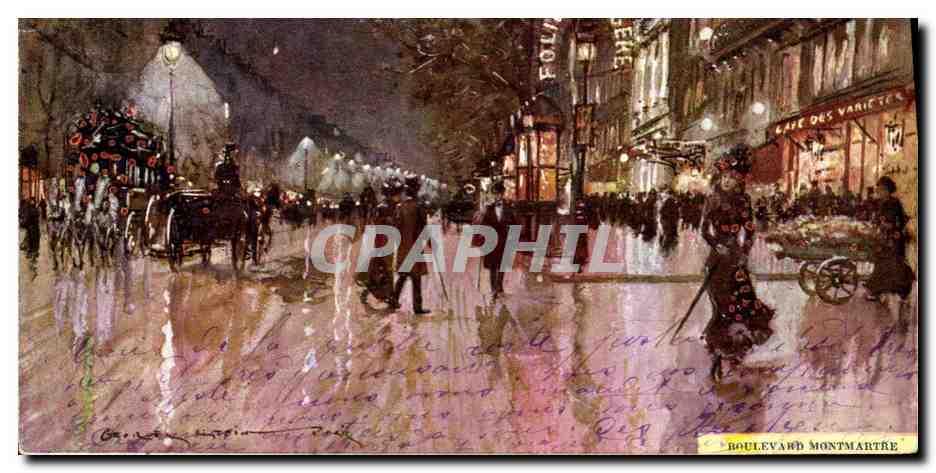 CPA Fantaisie Illustrateur Stein Paris Boulevard Montmartre