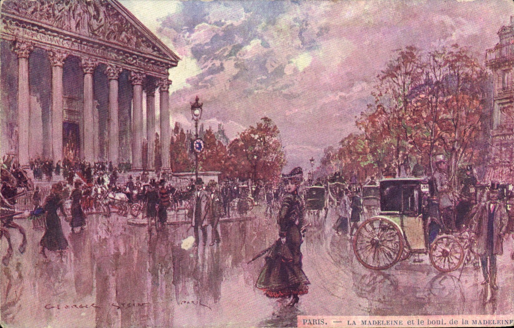 Paris — La Madeleine und der Boulevard de la Madeleine — George Stein, Paris