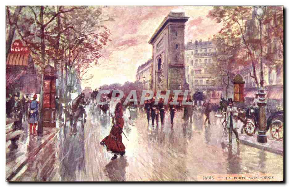 CPA Fantaisie Illustrateur Stein Paris La Porte Saint Denis