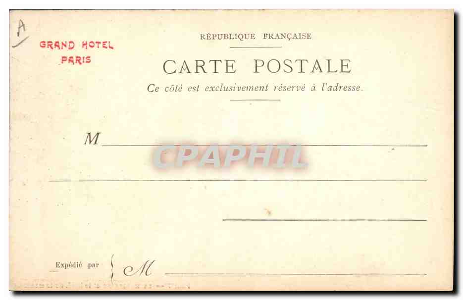 CPA Fantaisie Illustrateur Stein Paris La Madeleine et le boulevard de la Madeleine — Rückseite
