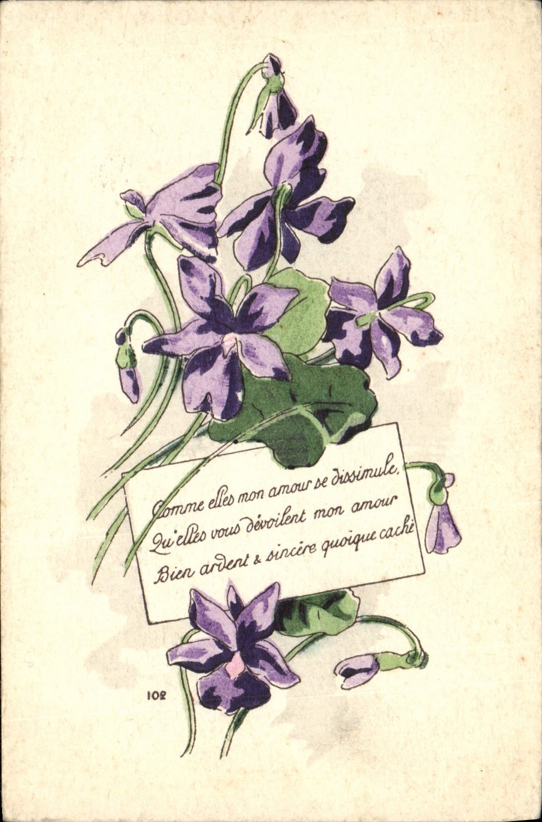 CPA Fantaisie Fleurs 