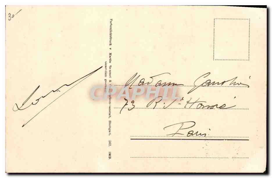 CPA Fantaisie Fleurs  — Rückseite