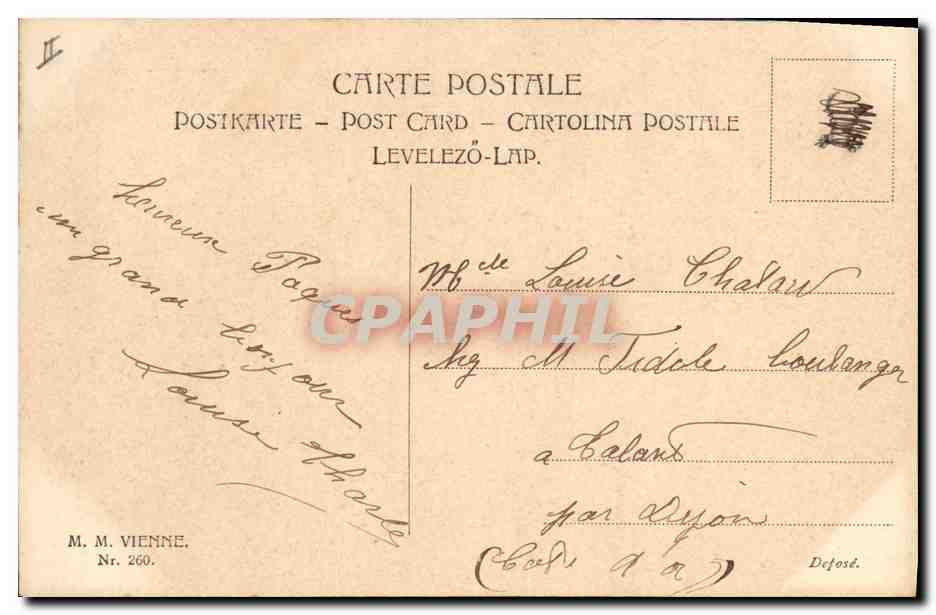 CPA Fantaisie Fleurs  — Rückseite