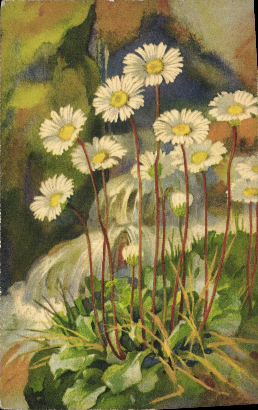 CPA Fantaisie Fleurs 