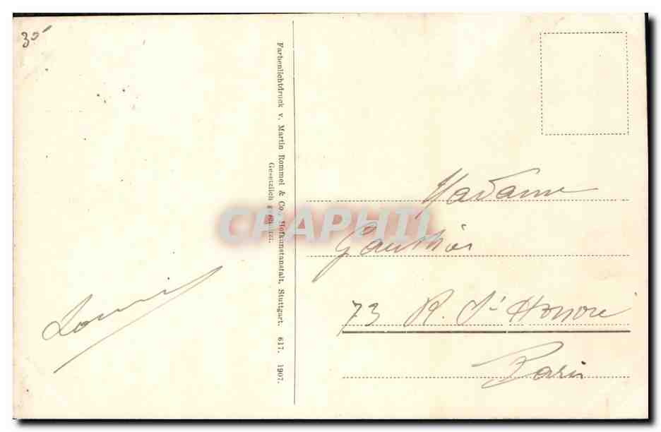 CPA Fantaisie Fleurs  — Verso
