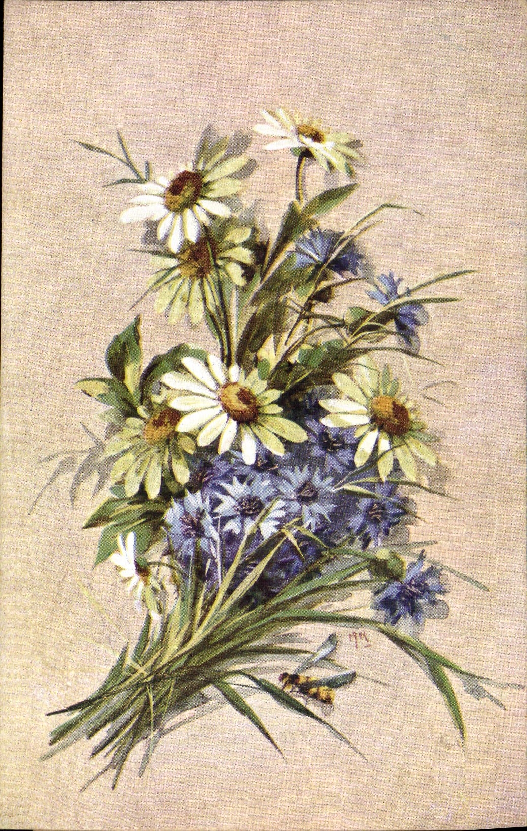 CPA Fantaisie Fleurs 