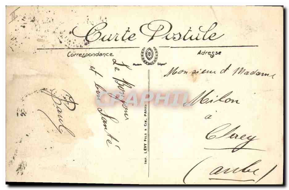 Marseille — Phare de la Désirade — Départ d'un courrier — LL — n°311 — Reverso