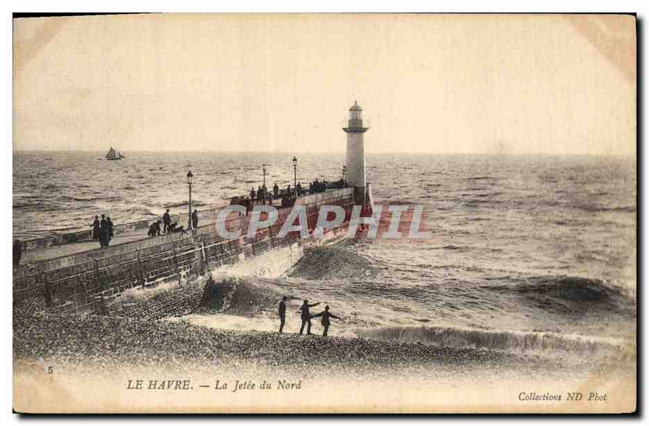 CPA Phare Le Havre La jetee du Nord