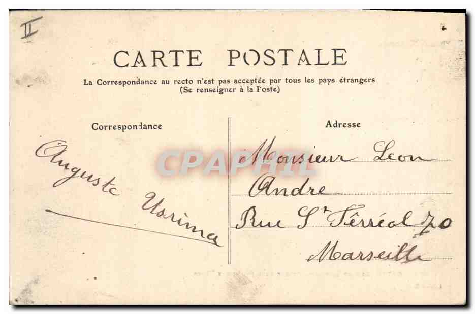 CPA Phare Cette Retour de la peche aux thons Bateaux — Rückseite