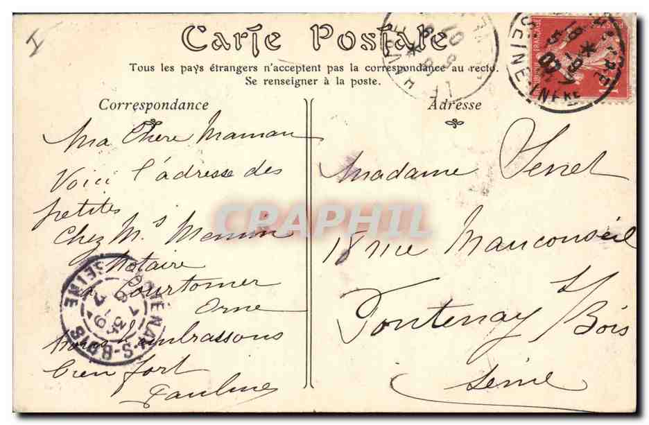 CPA Le Havre La jetee du Nord Phare  — Rückseite