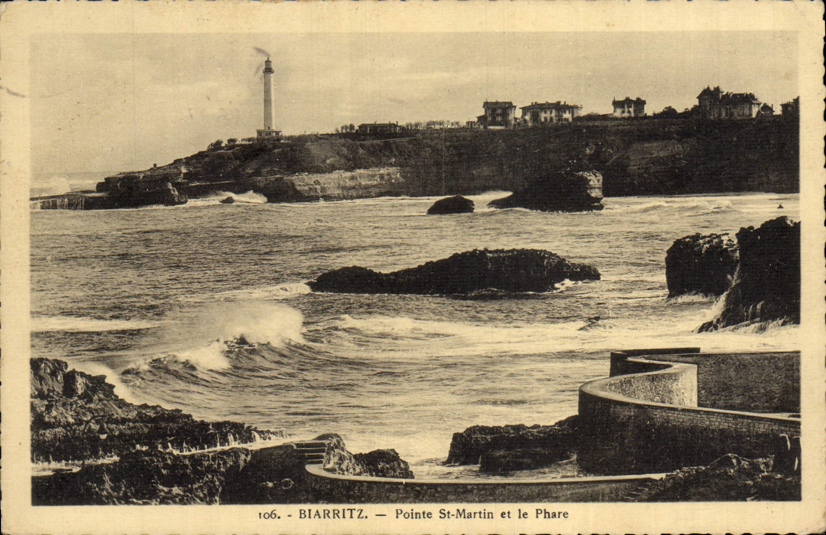 CPA Biarritz Pointe St Martin et le Phare 