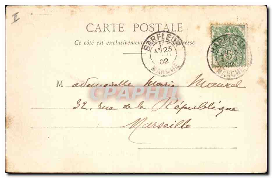 CPA Phare de Gatteville Environs de Cherbourg — Rückseite