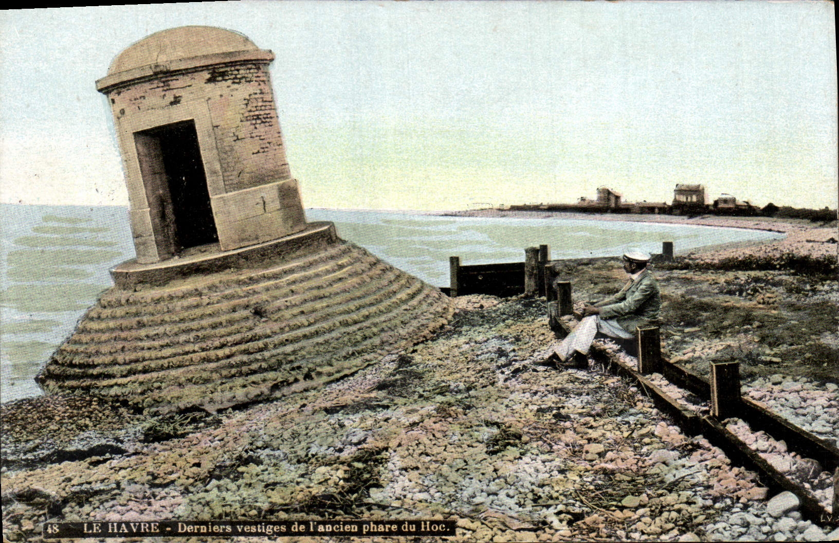 CPA Phare Le Havre Derniers vestiges de l'ancien phare du Hoc