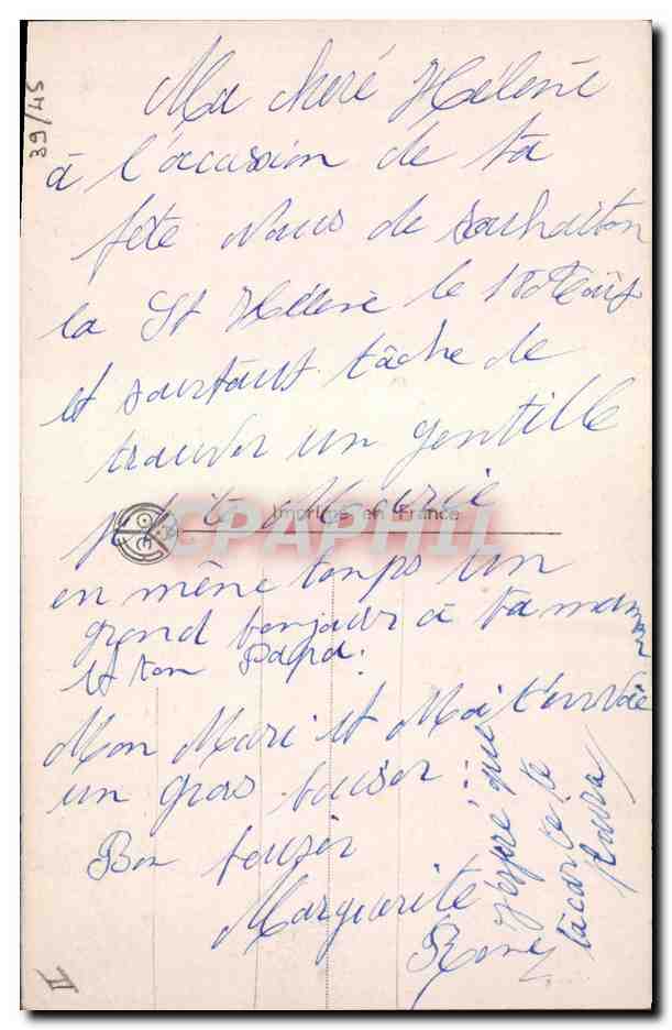 CPM Militaria Merci aux Liberateurs Croix de Lorraine Femme — Rückseite
