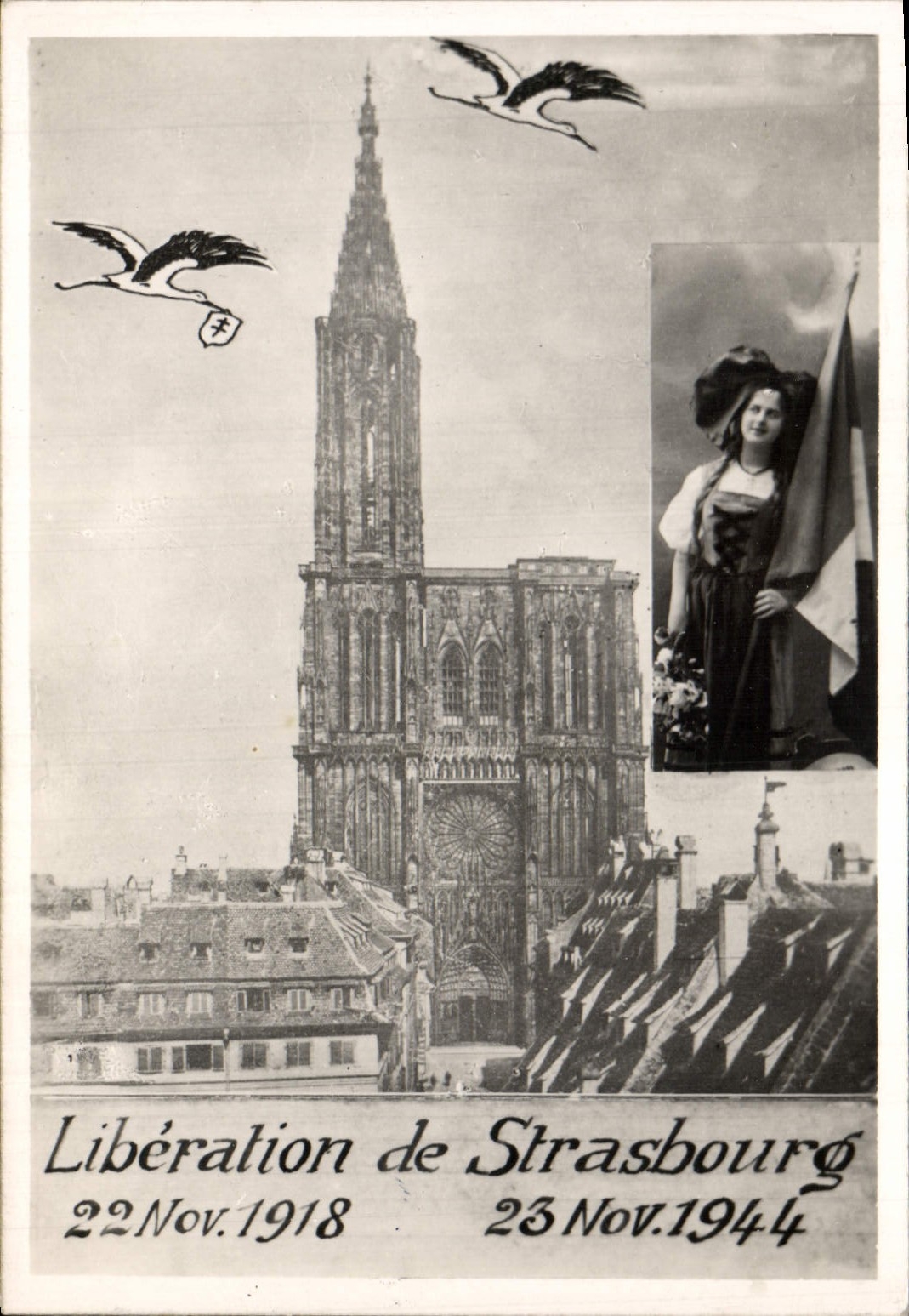 Libération de Strasbourg — 22 Nov. 1918 et 23 Nov. 1944 — éditeur non visible