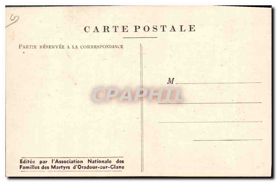 Oradour-sur-Glane — Se intenta identificar los cadáveres — Documentos Archives — Reverso