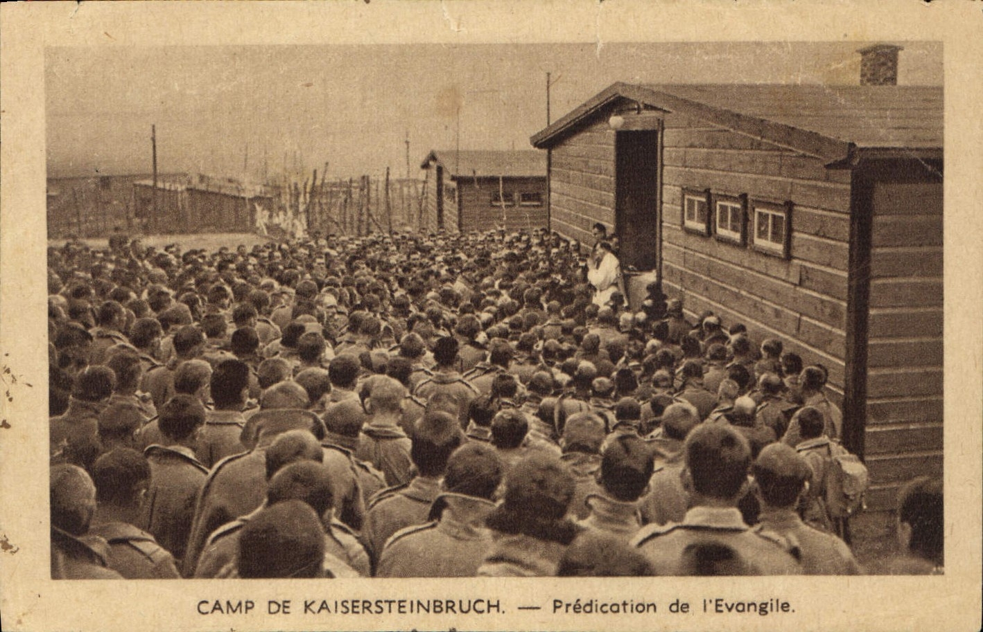 Image Militaria Camp de Kaiserrsteinbruch Predication de l'evangile