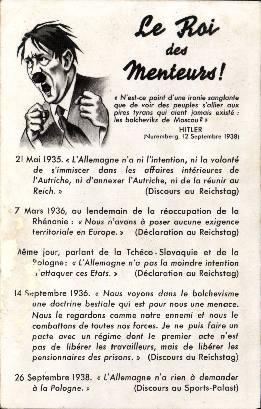 Hitler — El Rey de los Mentirosos! — P-C Paris