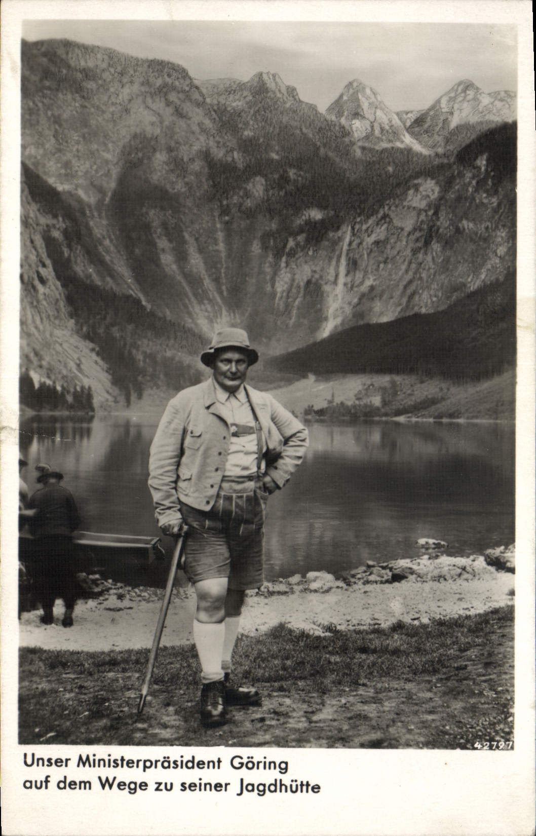 Ministro-presidente Göring — in viaggio verso la sua baita da caccia — J. Hiller, Königsee, Ob. Bayern