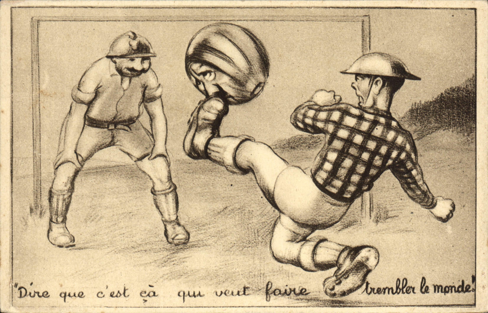 CPM Militaria Dire que c'est ca qui veut faire trembler le monde Football 