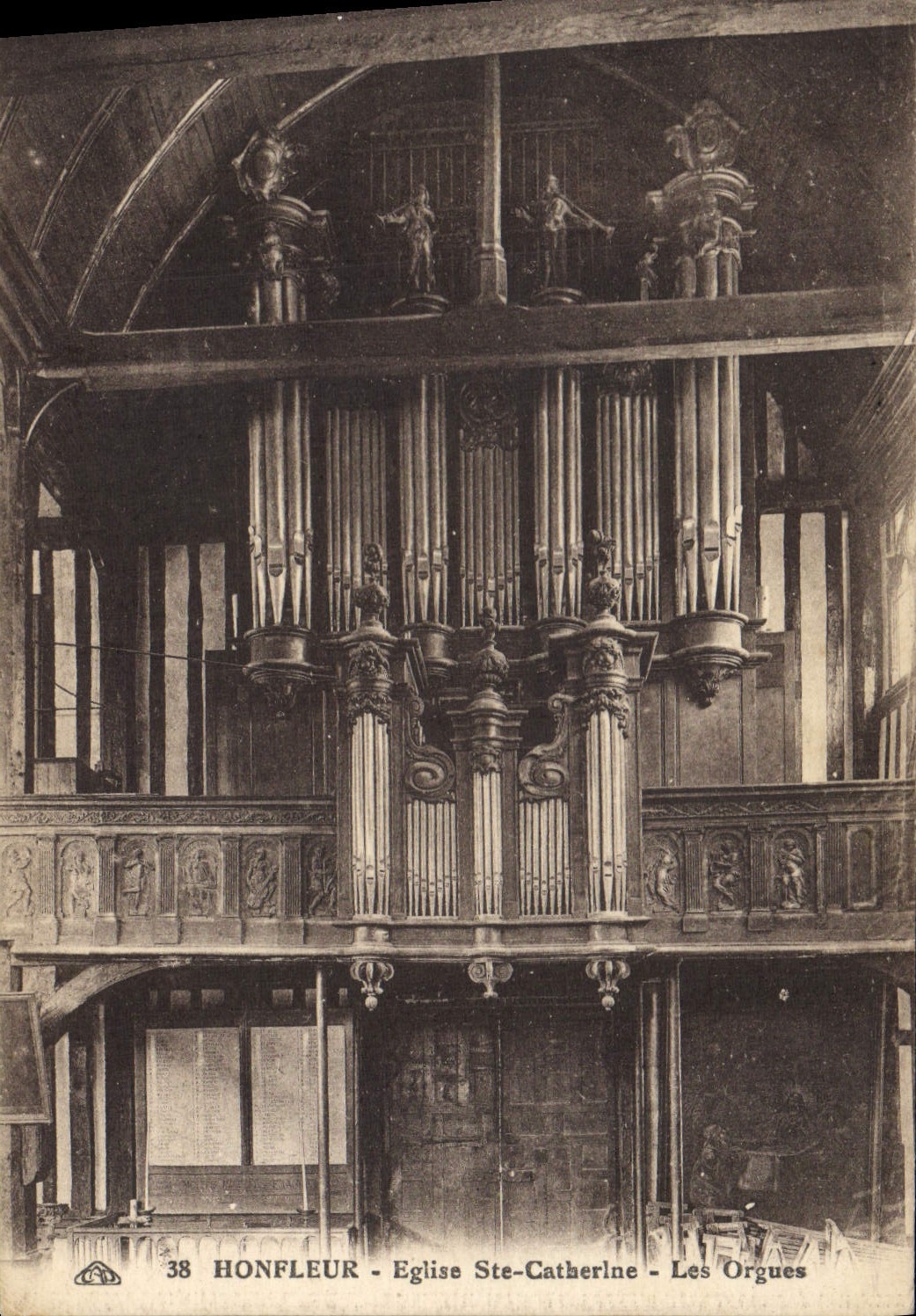 CPA Orgue Honfleur Eglise Ste Catherine Les orgues
