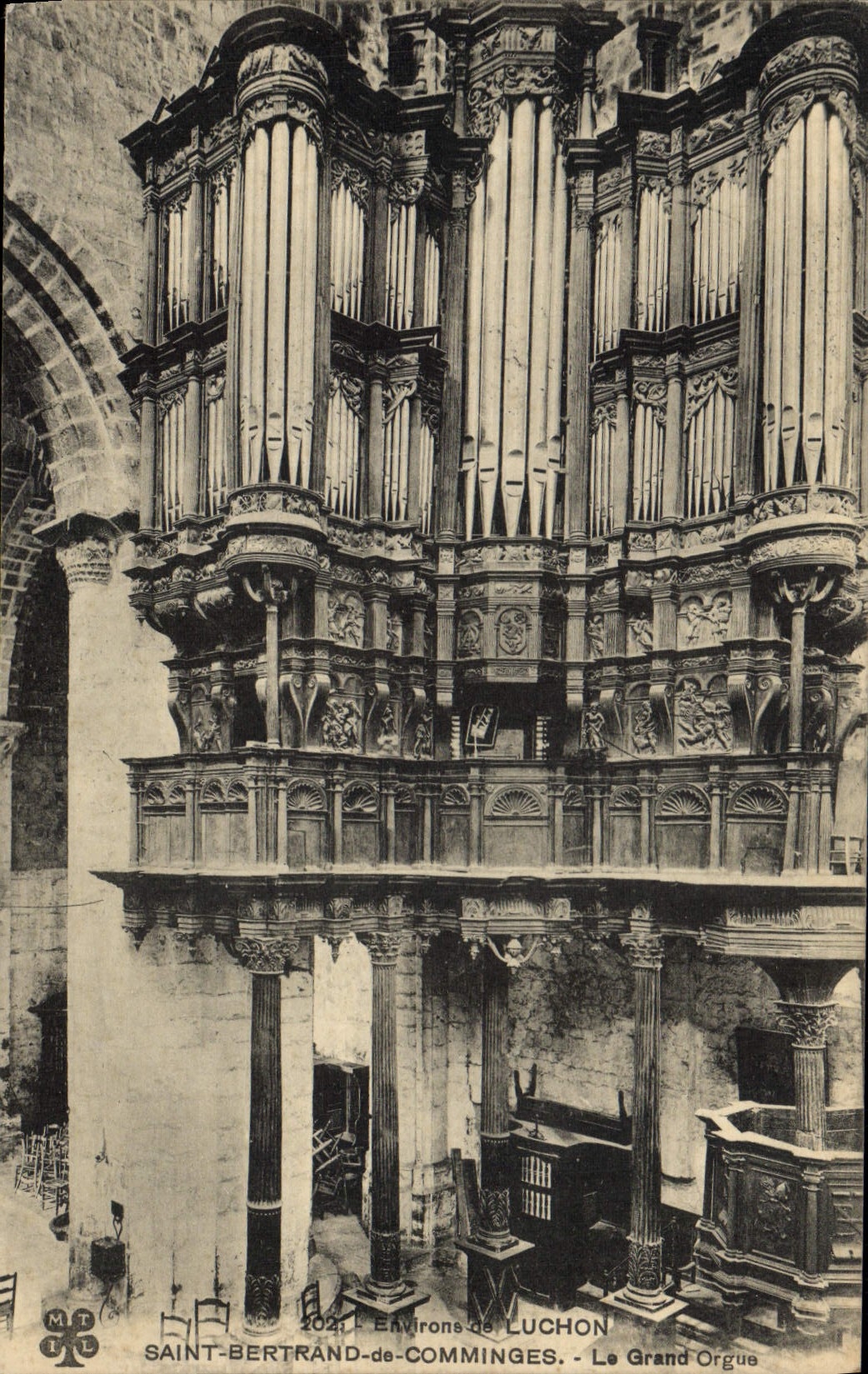 CPA Orgue St Bertrand de Comminges Le grand orgue Environs de Luchon