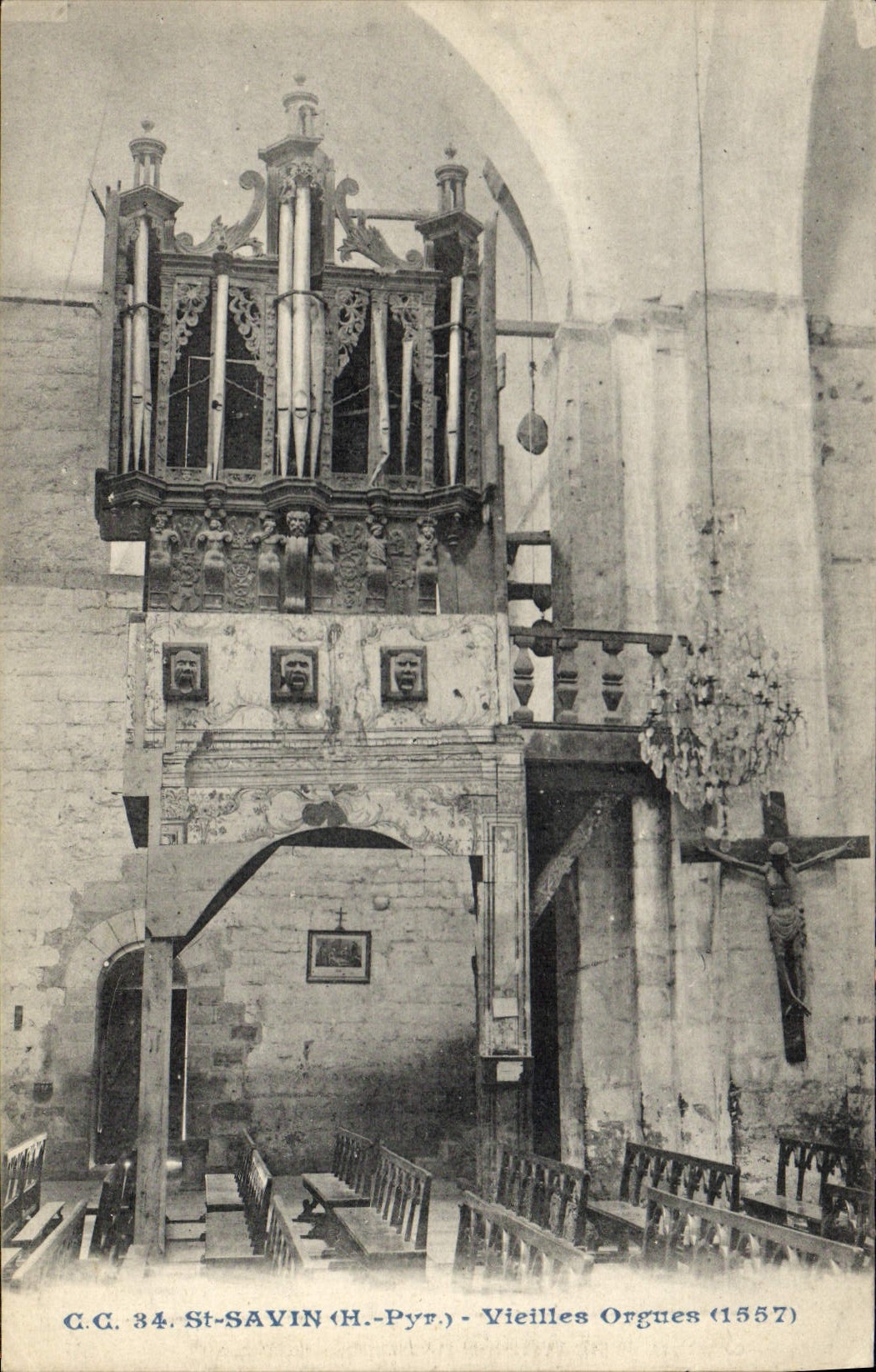 St-Savin (H.-Pyr.) — Vieilles Orgues (1557) — C.C. 34