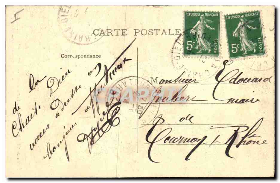 CPA Orgue Eglise de la Chaise Dieu Buffet d'orgues Oeuvre de Vaneau  — Rückseite