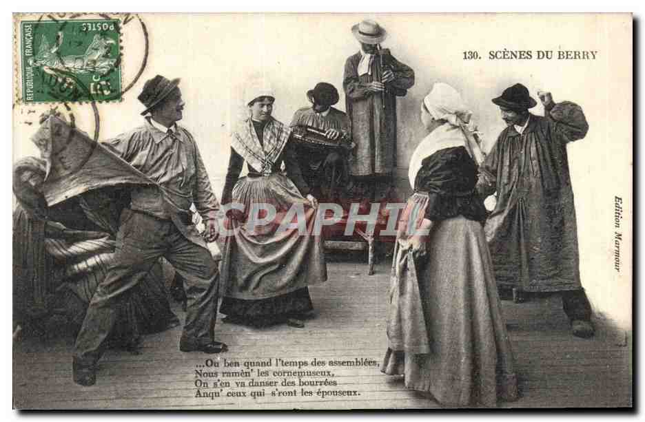 CPA Folklore Scenes du Berry 