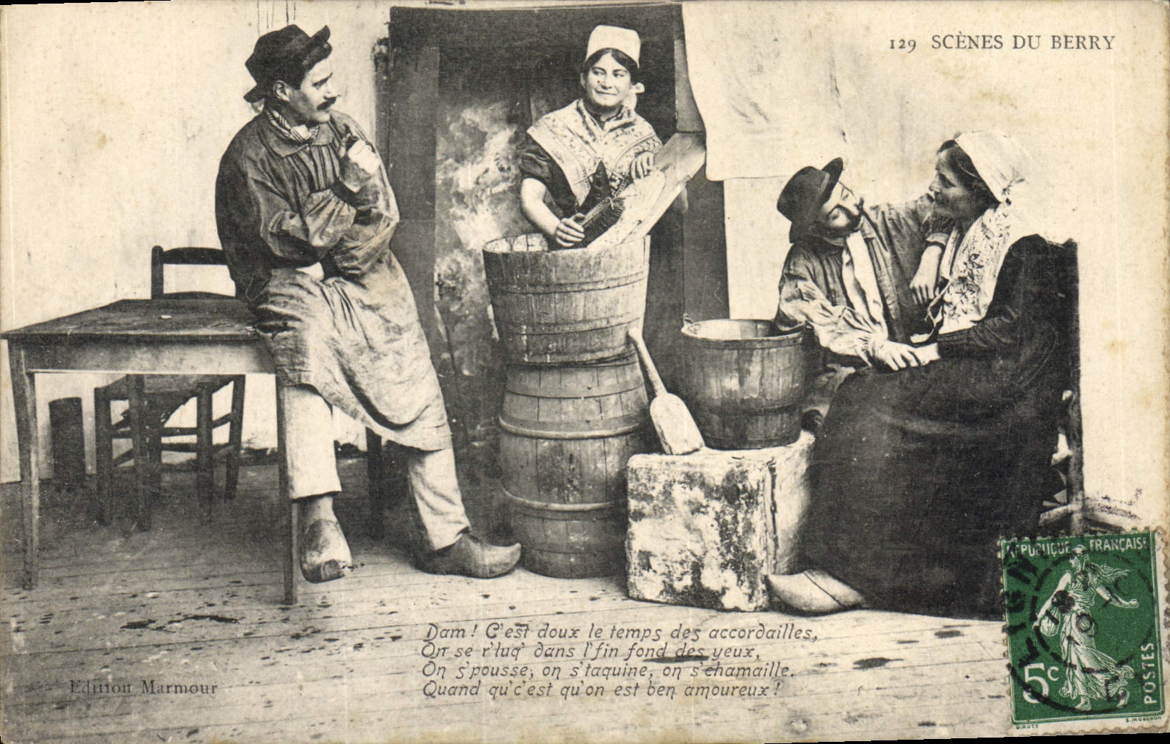 CPA Folklore Scenes du Berry 