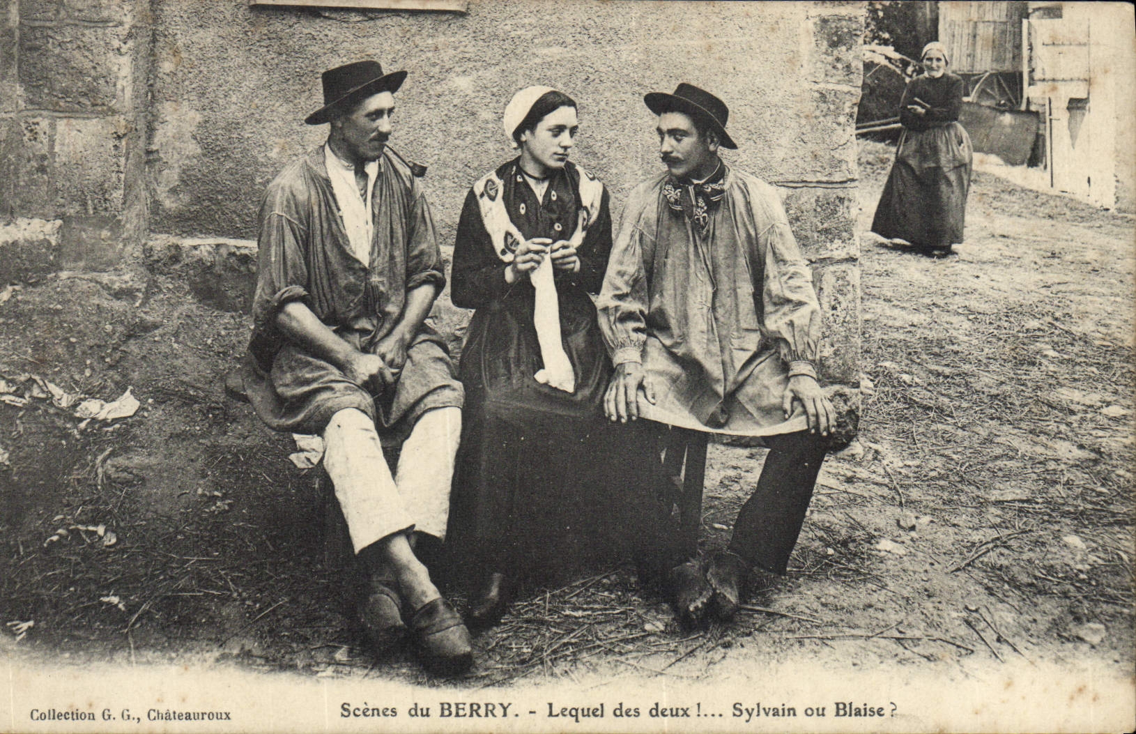 CPA Folklore Scenes du Berry 