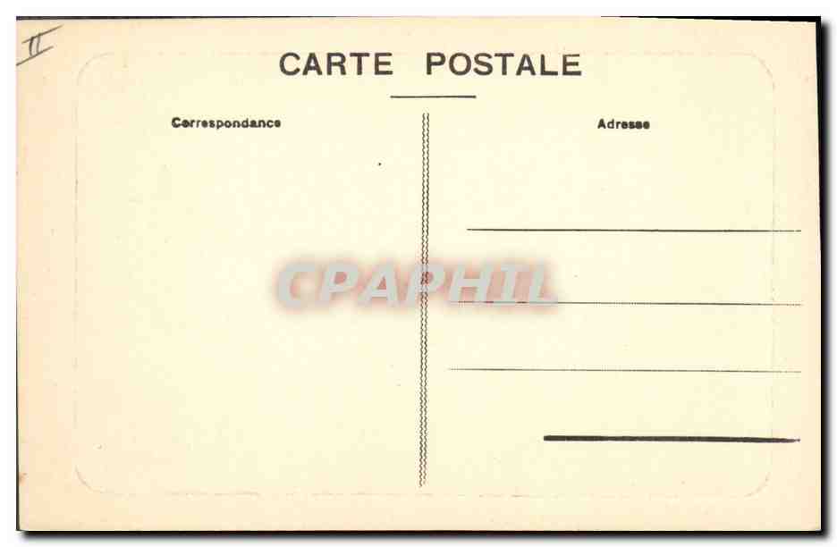CPA Folklore Auvergne Le Puy de Dome Caleche — Rückseite