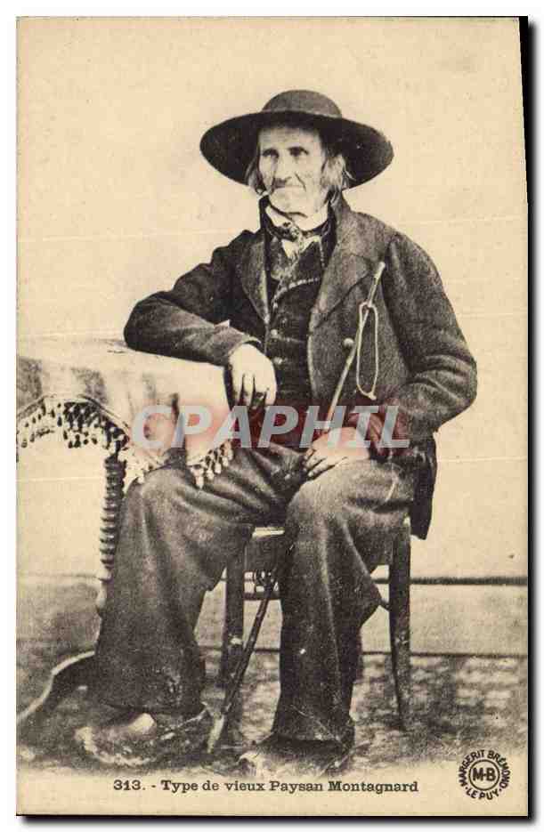 CPA Folklore Type du vieux paysan montagnard