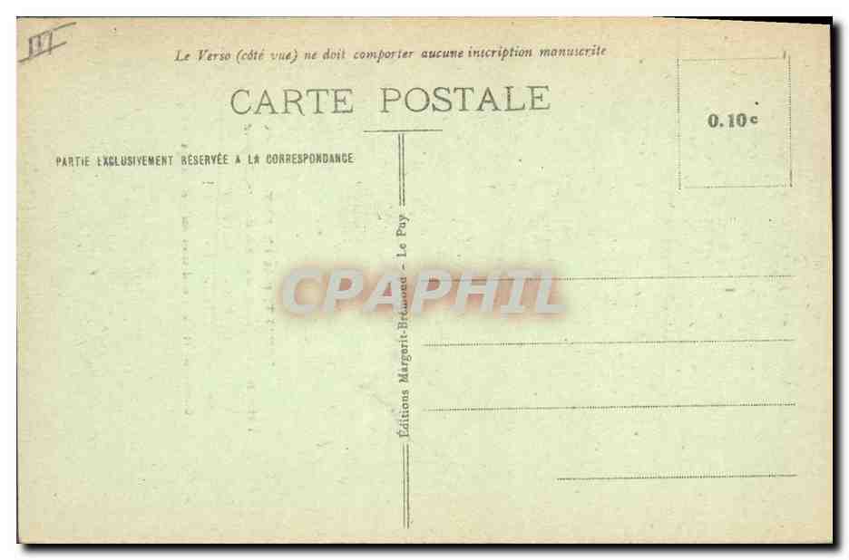 CPA Folklore Espaly pres le Puy Pelerinage de Saint Joseph de Bon Espoir Anne Marie Buffet Institutrice Gardienne et Co fondatrice du pelerinage — Verso