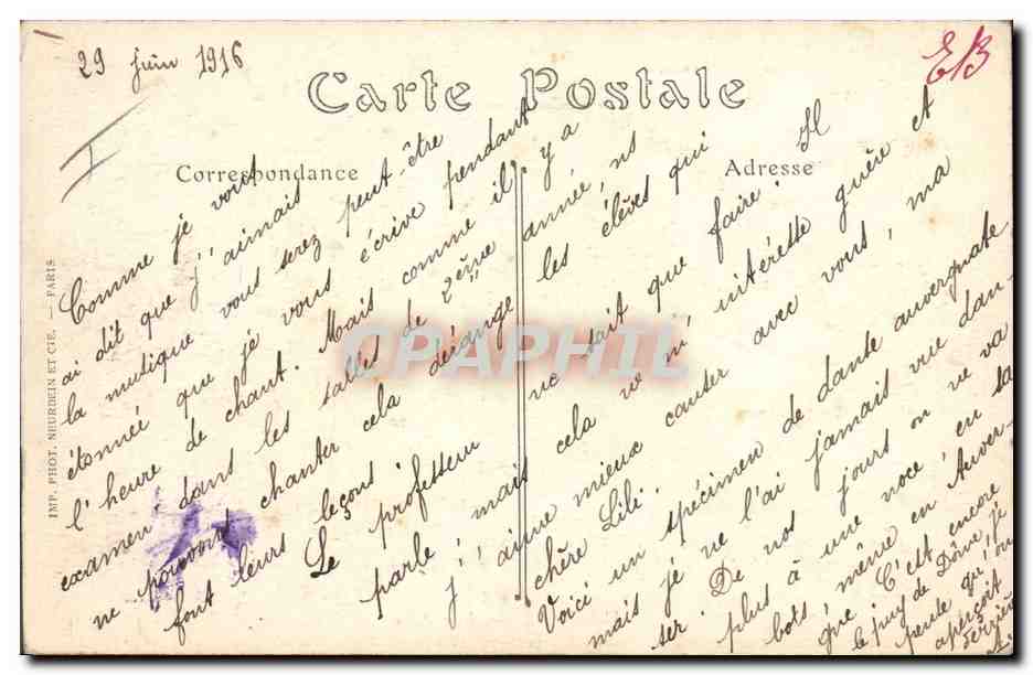 CPA Folklore Auvergne Une noce Mariage — Verso