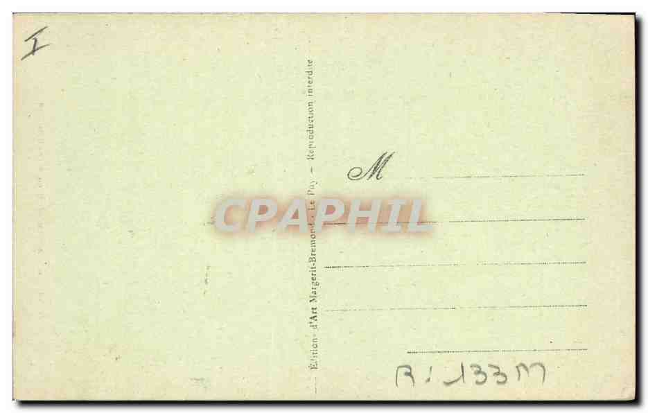 CPA Folklore Deux dentellieres Auvergnates — Verso