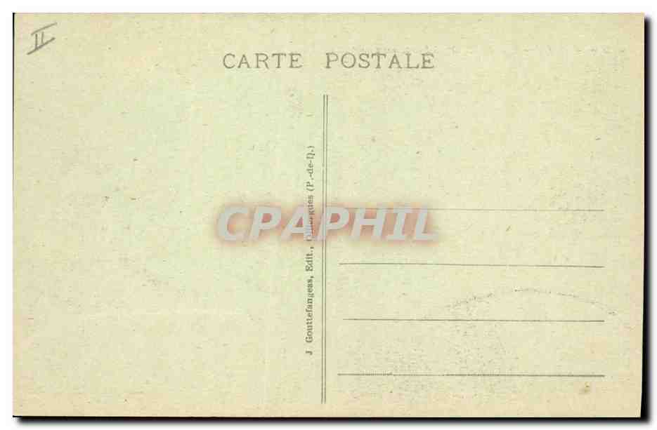 CPA Folklore Jeune Nourrisson Auvergnat Enfant Cochon Porc — Verso