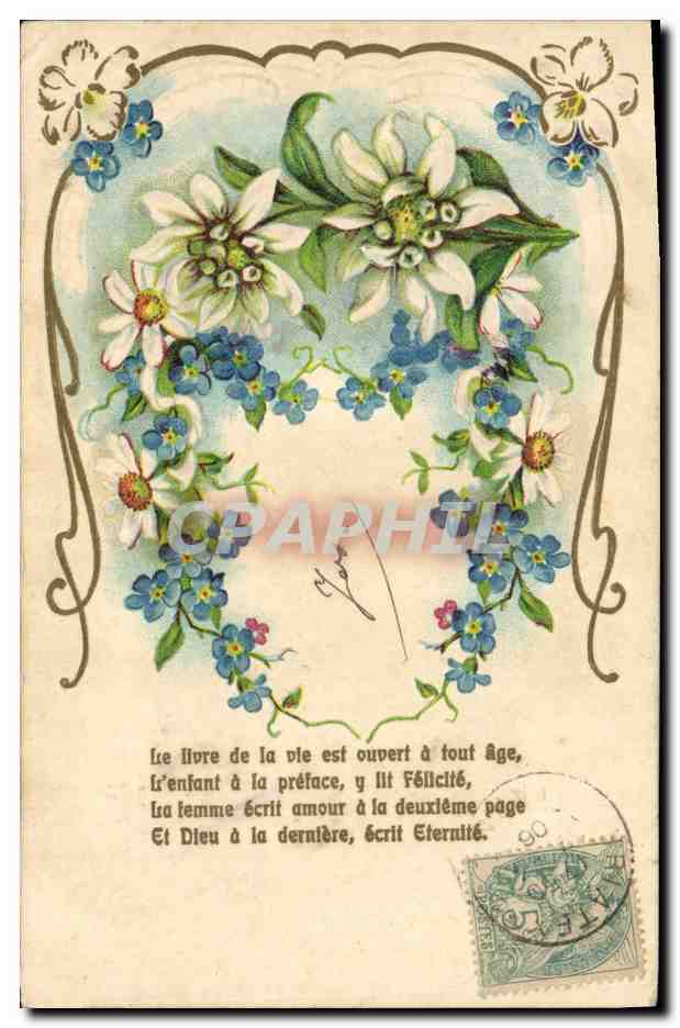 CPA Fantaisie Fleurs 