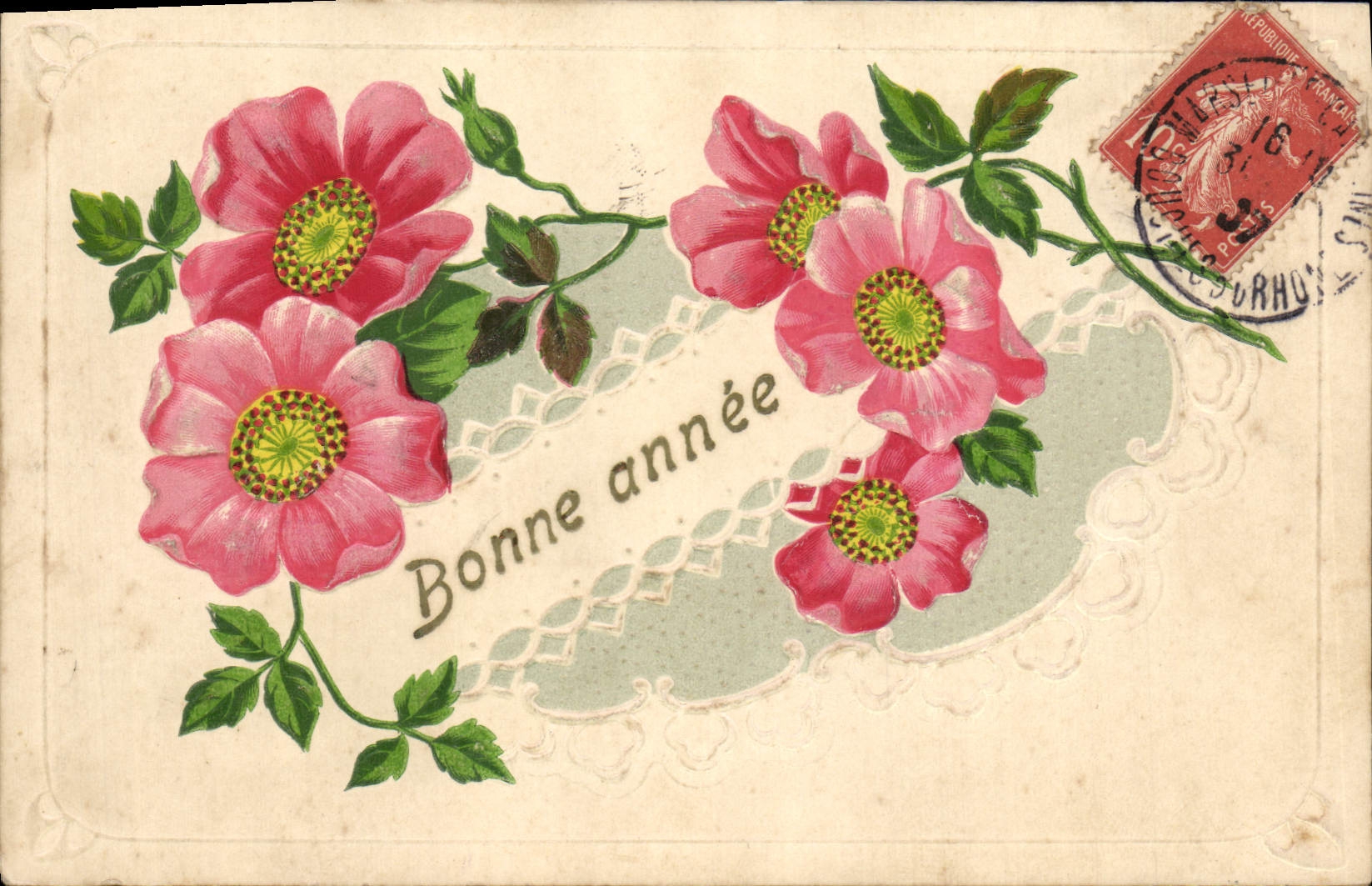 CPA Fantaisie Fleurs 