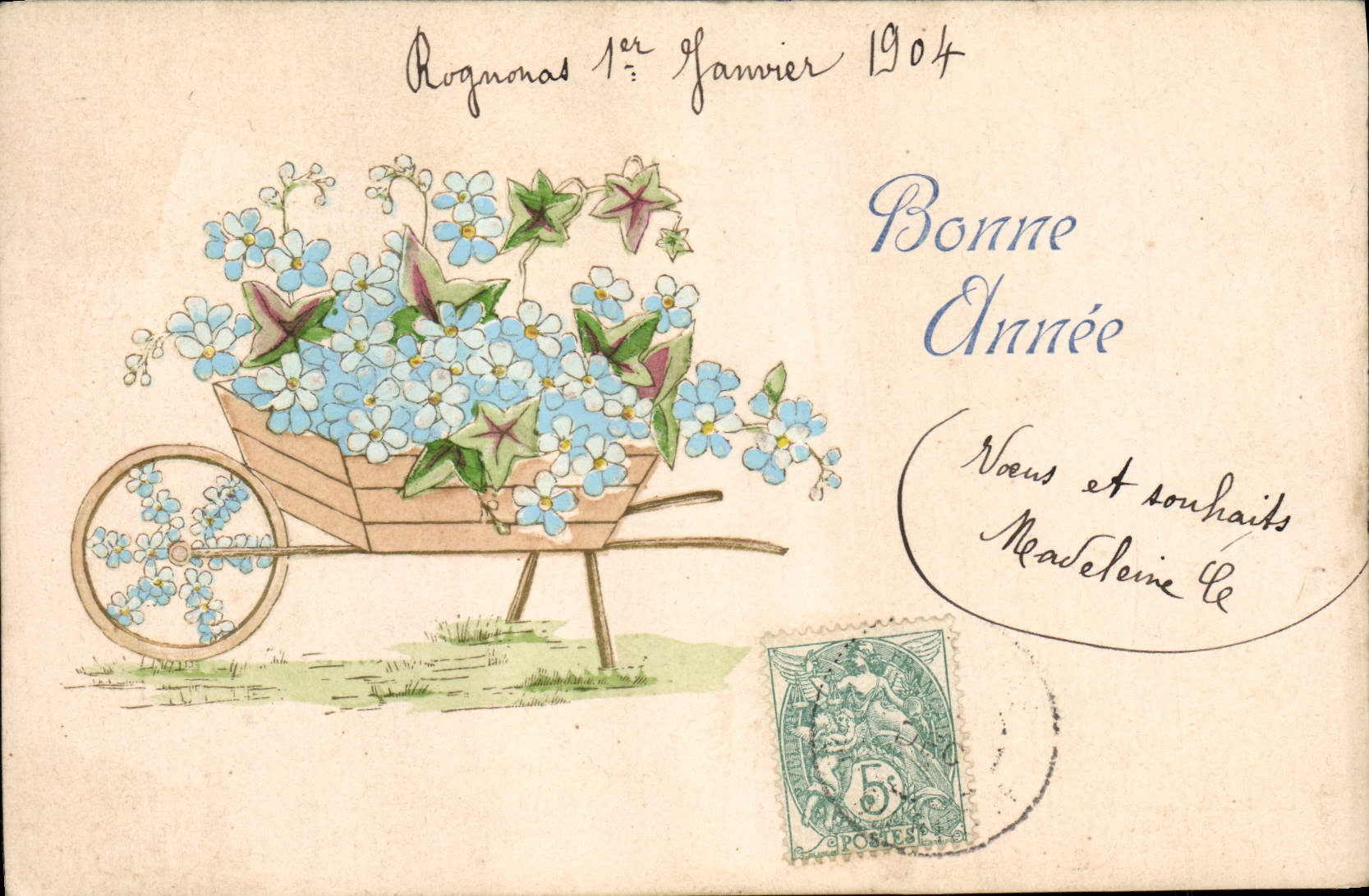 CPA Fantaisie Fleurs 