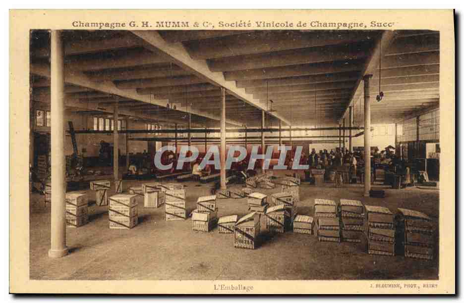 CPA Folklore Vin Vendange Champagne Mumm L'emballage 