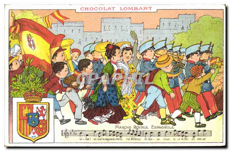 Marche royale espagnole — Chocolat Lombart — éditeur Chocolat Lombart, Paris