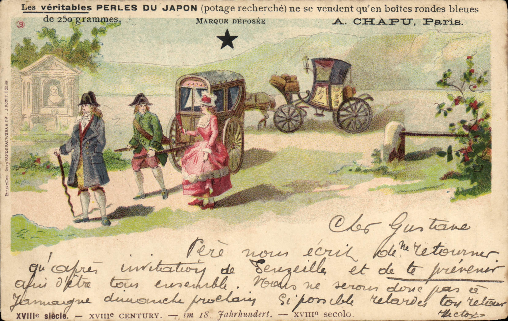 CPA Publicite Perles du Japon Chapu Paris 