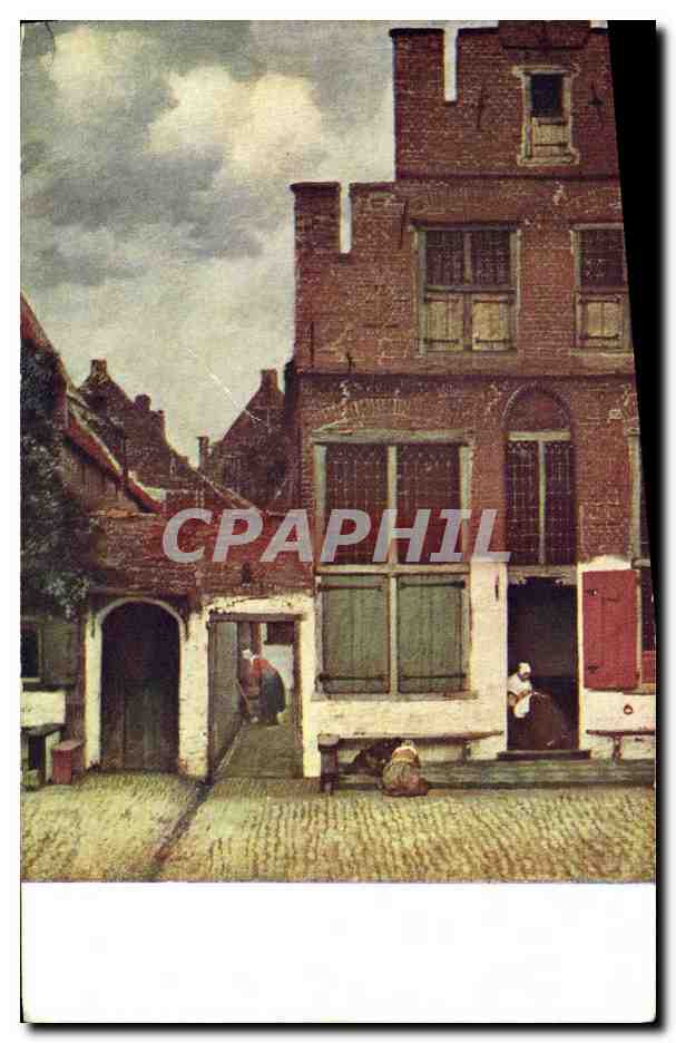 Scène de rue à Delft — Musée National Joh. Vermeer van Delft — éditeur Cacao Van Houten