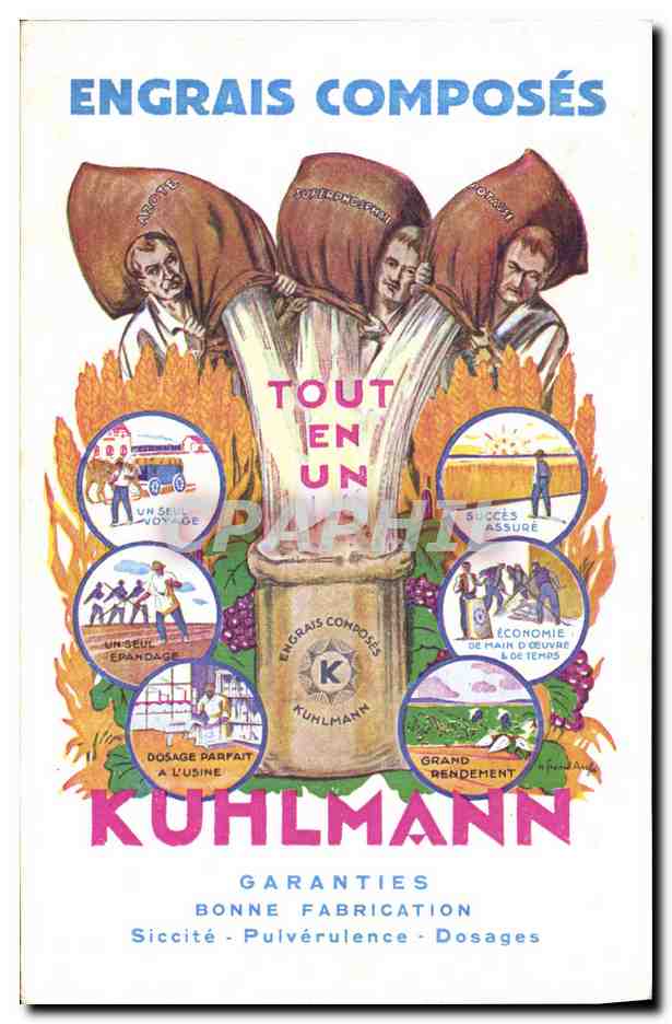 CPA Publicite Engrais composes Kuhlmann 