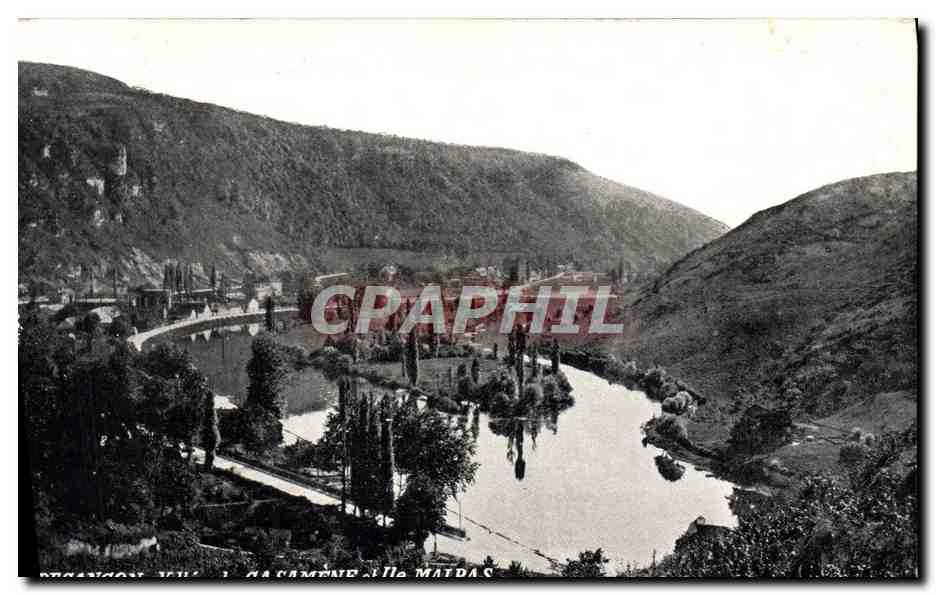 CPA Publicite Besancon Vallee de Casamene et Ile Malpas Montre Comptoir General d'Horlogerie 