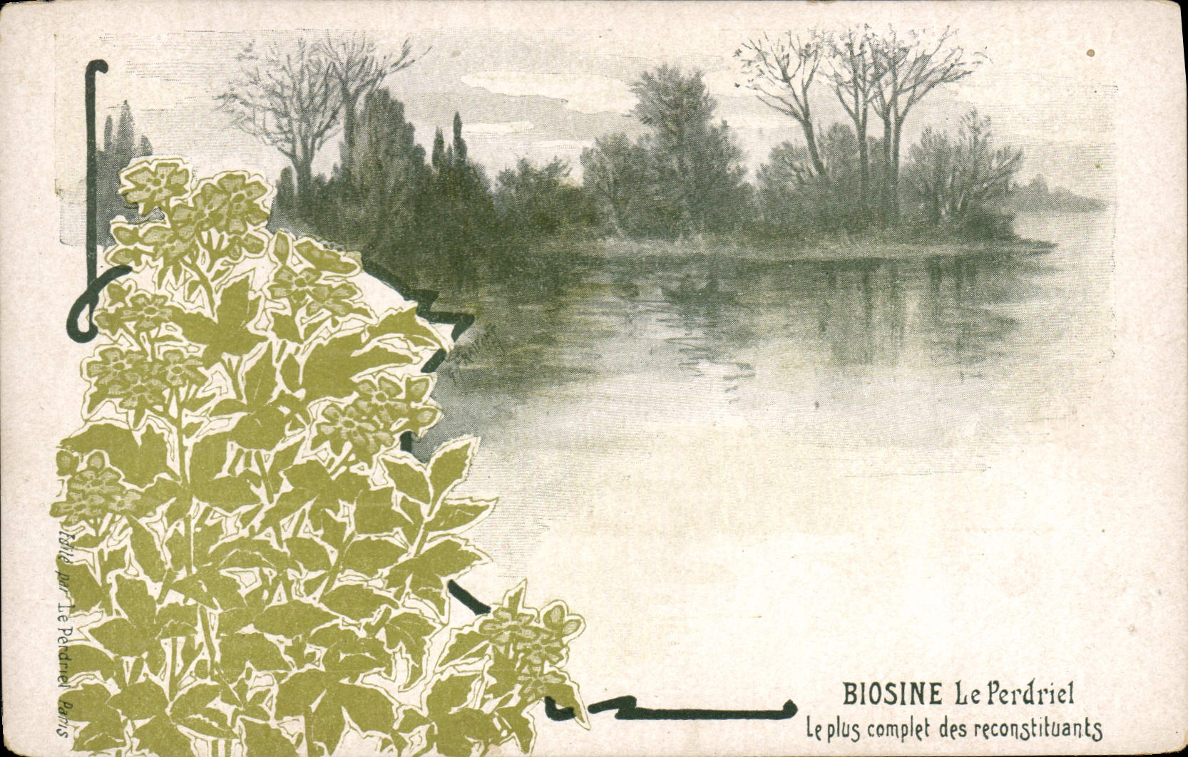 CPA Publicite Biosine Le Perdriel Reconstituant 